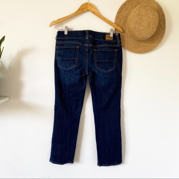American Eagle Artist Dark Blue Crop Jeans size 6 - Picture 6 of 8